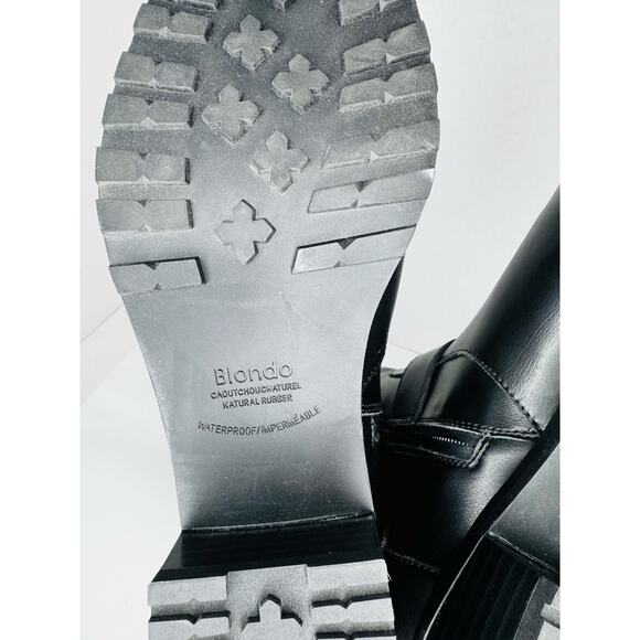 Blondo Sylvia Waterproof Black Leather Over-the-Knee Boots Women’s Size 9 - Picture 8 of 11